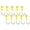 Chartreuse, variant on Eagle Claw Lazer Sharp Pro-V Ball Head Jigs, Fishing Hooks, Pink, 1/8 oz., 10 Pack