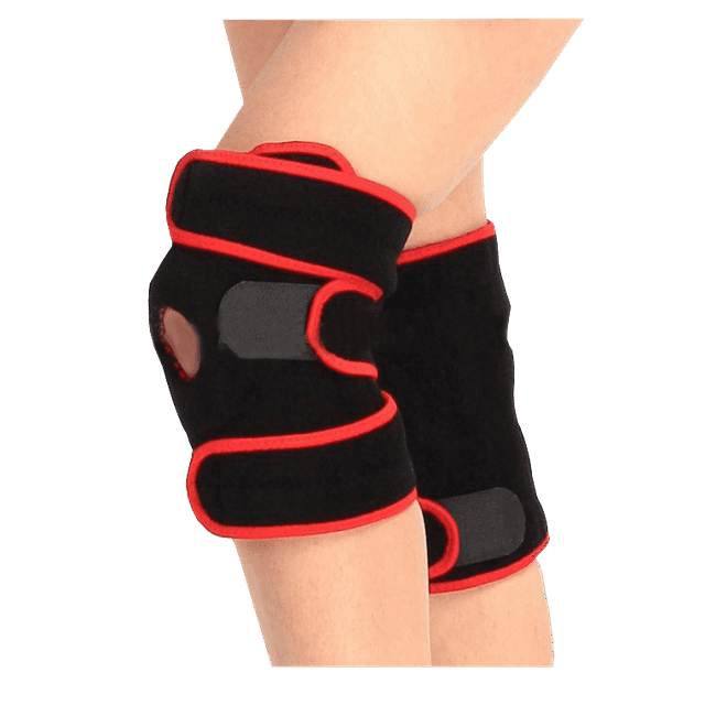 Springbok Open Patella Neoprene Knee Sleeve | Support, Arthritis Pain Relief, Working Out, Running, Basketball, Weightlifting, Gym, Sports - Compression & Stability - Black & Orange (Universal Size)