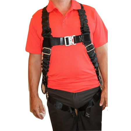 - Ultra Pillow-Flex Harness, Quick Release, 3 D-Rings & Padded Leg Straps
