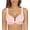 Pink#421, variant on Exerin Racerback Full Figure Underwire Women's Front Close Bra Seamless Unlined Bra(Black,34DD)