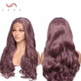 thumbnail image 2 of SEGO Grey/Pink/Purple/Blonde Long Lace Front Hair Wig Mixed Color Natural Wavy Synthetic Bob Hair Wigs For Women, 2 of 6