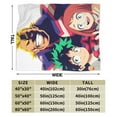 thumbnail image 5 of My Hero Academia Blanket, Anime Throw Blanket For Couch Sofa Bed, Soft Cozy Lightweight Warm Flannel Blanket, Home Decor, Anime Gifts For Boys Girls Kids Teens, 50"X40", 5 of 9