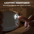 thumbnail image 6 of Electric Automatic Nail Clipper and Grinder 2026 | Rechargeable Nail Trimmer with LED Light, 3-Speed Quiet Nail Care Tool for Adults, Seniors, and Babies (1 Piece), 6 of 6