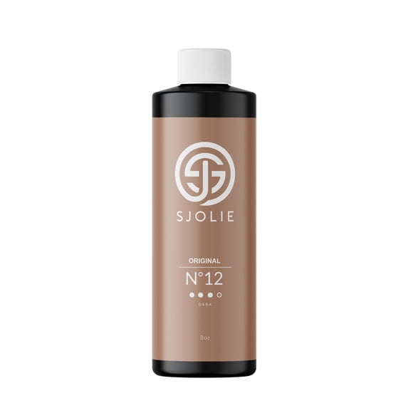 Solución bronceadora en aerosol SJOLIE No. 12, hidratante oscura, 240 ml, vegana