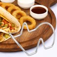 thumbnail image 4 of VORCOOL Silver Metal Taco Holder Stand for Baking Tacos and Frying Snacks, 4 of 8