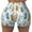 Cartoon Poodle Dog2, variant on Kiwi Lemon Print Workout Shorts for Women Soft Smooth Gym Yoga Scrunch Active Tennis Workout Running Shorts
