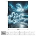 thumbnail image 4 of SHERONV White Horses Ocean Full Moon Warm Lightweight Soft Fleece Blanket Throw Blanket for Living Rooms Sofa Decor All Seasons Excellent Hand Feel Blanket for Bed 40x50in, 4 of 6