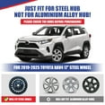 thumbnail image 2 of 4Pcs Set 17" Steel Wheel Hubcaps for 2019-2025 Toyota RAV4,Wheel Rim Cover,Snap on Car,ABS+PC,Black Matte, 2 of 8