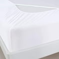 thumbnail image 2 of Moonsea Box Spring Cover Full Size, Elastic Fabric Wrap Around 4 Sides Bed Skirt, Sleek Alternative for Bed Skirts for Hotel/Home - Full, White, 2 of 7
