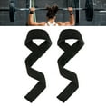 thumbnail image 6 of 1 Pair Weight Lifting Straps Gym Wrist Wraps Lifting Straps Strength Training Weightlifting Wrist Straps for Dumbbell Bodybuilding Deadlifts Black, 6 of 10