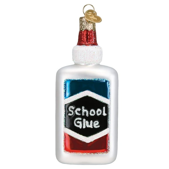 Old World Christmas School Glue Glass Blown Ornament for Christmas Tree