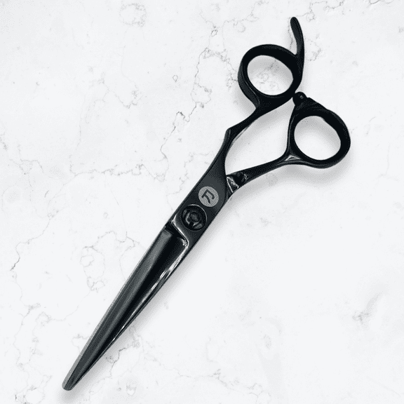 Saki Shears Katana Hair Cutting Scissors for Professionals - Japanese Hair Shears with Black Finish - 6 Inches