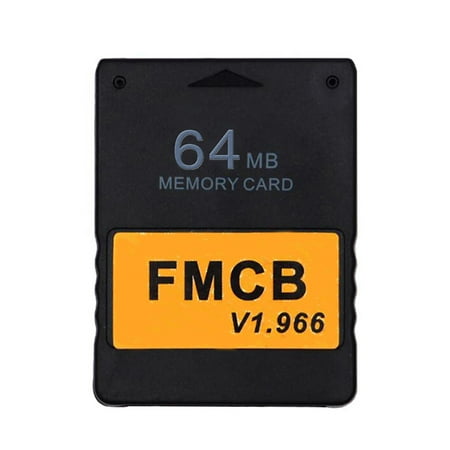 

JUNTEX v1.966 FreeMcBoot 8MB/16MB/32MB/64MB Memory Card Hard Disk Boot Program Card Compatible with PS2 FMCB Version 1.966 Game Console