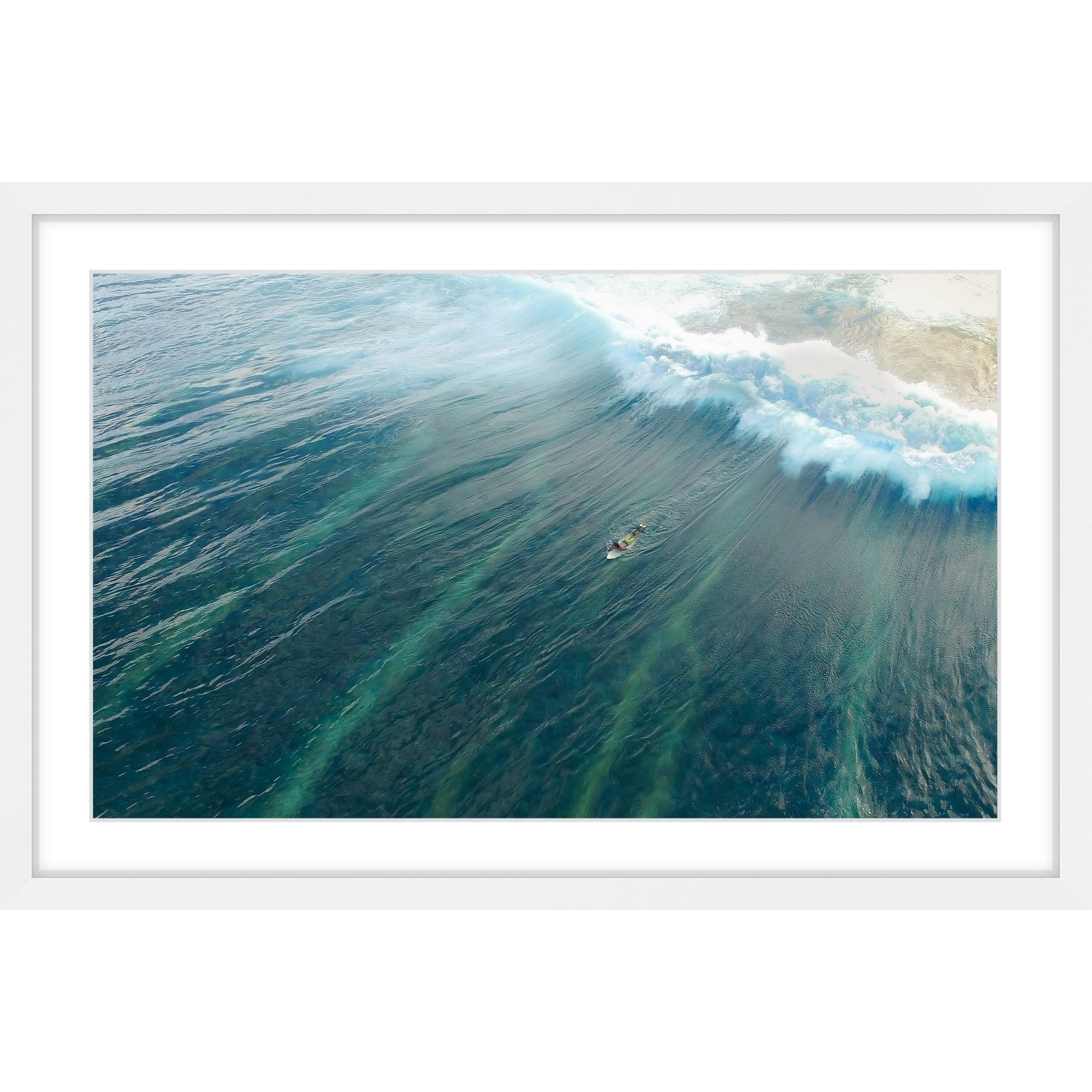 Marmont Hill "Majestic Wave" by Hassan Ishan Framed Painting Print