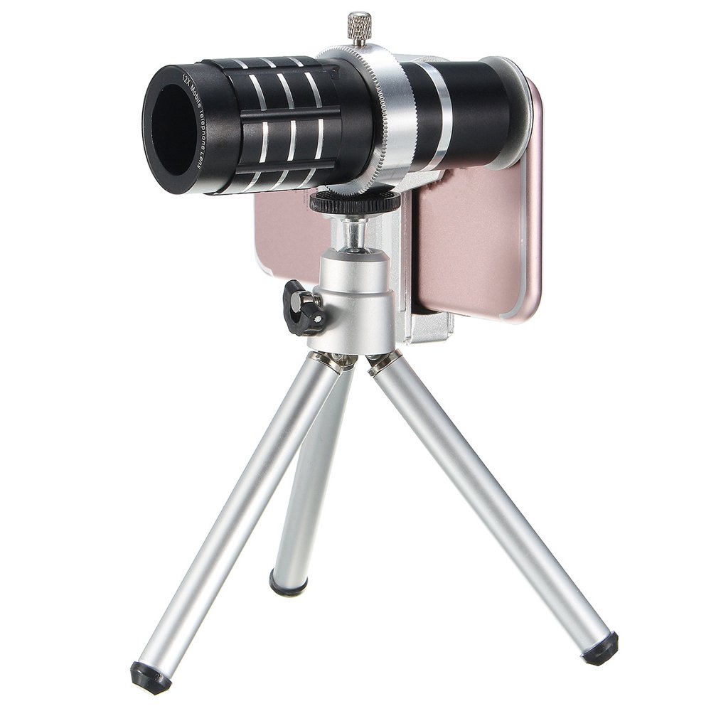 12x Zoom Telephoto Lens Telescope with Clips Mobile Phone Camera Lenses for IPhone 6 6s 7 Plus 5