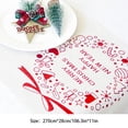 thumbnail image 4 of Langgg Christmas Themed Table Runner Printed Tablecloth Home Restaurant Dining Table Runner, Beige, Christmas Wreath, 4 of 7