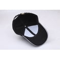 thumbnail image 4 of Gorra de béisbol unisex de algodón con parche de piel sintética, 4 of 5