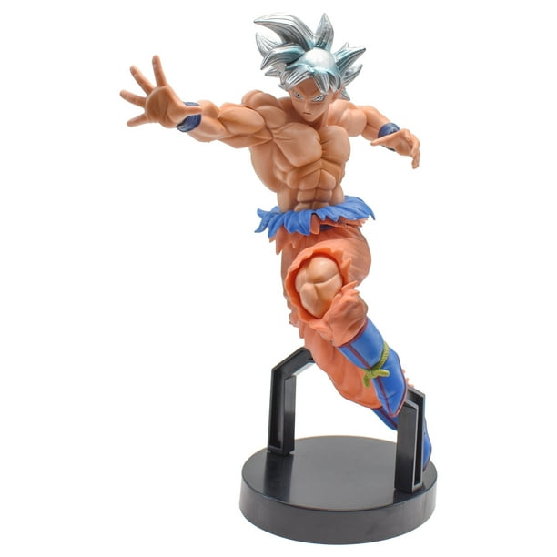 . Dragon Ball Z figuras de acción Goku con pelo plateado personaje de dibujos animados modelo Anime figura juguetes regalo migatte no gokui action figure . Dragon Ball Z figuras de acción Goku con pelo plateado personaje de dibujos animados modelo Anime figura juguetes regalo