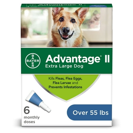 Advantage II Flea Treatment for Extra Large Dogs, 6 Monthly