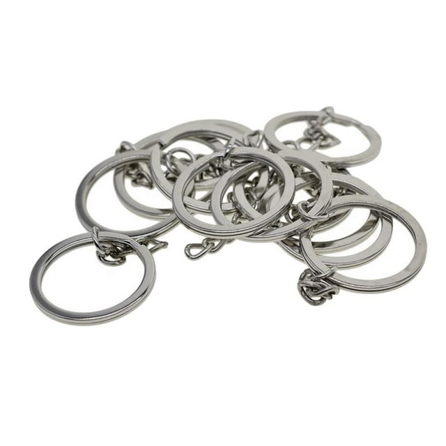 simhoa 12x Key Blanks 50mm Tone Key Chains Key Split s 4 Link Chains