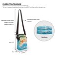 thumbnail image 6 of HELLHERO Starfish Shoulder Purse Polyester Lightweight Adjustable Crossbody Bag for Outdoor Daily Use, 6 of 7