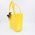 thumbnail image 2 of SUMMERVIBES Women's EVA Tote Beach Bag, Yellow, 2 of 5
