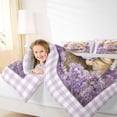 thumbnail image 3 of Erosebridal Rustic Lavender Flowers Twin Comforter Sets,Cute Cartoon Rabbit Bedding Set For Girls Kids, Reversible 2-Piece, 3 of 7