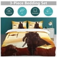 thumbnail image 5 of 3-Piece Bedding Set, Mandalorian Baby Yoda Anime Cartoon Soft Comforter and Pillowcase for Bedroom Hotel (1 Duvet Cover and 2 Pillow) 86"x70", 5 of 8