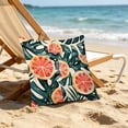 thumbnail image 5 of 17.7 Inch Summer Waterproof Outdoor Throw Pillow Cover, UV Fade Resistant Decorative Patio Seat Cushion Case, Weatherproof Pillowcase for Courtyard, Balcony, Garden, Porch & Home Furniture Decor, I, 5 of 7