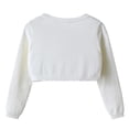 thumbnail image 5 of Cozy Knitted Cardigan Jacket for Little Girls Solid Color Casual Tops, 5 of 6