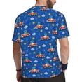 thumbnail image 2 of Wukai Dinosaur Driving Print Men's Short-Sleeved Mesh T-Shirt,Quick-Dry Short Sleeve Workout T-Shirt-3X-Large, 2 of 8