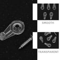 thumbnail image 3 of LITINKIMI 50Pcs Transparent Glass Retainer Clips for Cabinets Mirrors Doors Versatile and Simple Design, 3 of 8