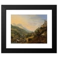 thumbnail image 2 of Jan Griffier 18x15 Black Modern Framed Museum Art Print Titled - A Rheinish&nbsp;Landscape (ca.&nbsp;1705), 2 of 5