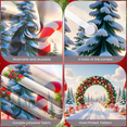 thumbnail image 4 of Decorative Design Christmas Banner Gift Decor Winter Scene for Holiday Party Event Venue, 4 of 9