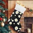 thumbnail image 5 of Coolnut Christmas Stocking Personalized Daisy Large Candy Stocking Hanging Gift Xmas Stockings Decoration 1 PC for Family Holiday Party Ornaments Decor Fireplace, 5 of 7