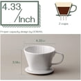 thumbnail image 3 of Coffee Dripper Ceramic Coffee Dripper Reusable Pour Over Coffee Dripper Coffee Dripper Set Coffee Dripper Glass, 3 of 5