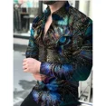 thumbnail image 1 of Camisa Casual De Manga Larga Con Estampado Animal, 1 of 6