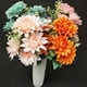 thumbnail image 2 of Naiovety Arreglo artificial Decoración de boda o fiesta Flores artificiales de dalia de bajo mantenimiento Decoración camafeo marrón, 2 of 6