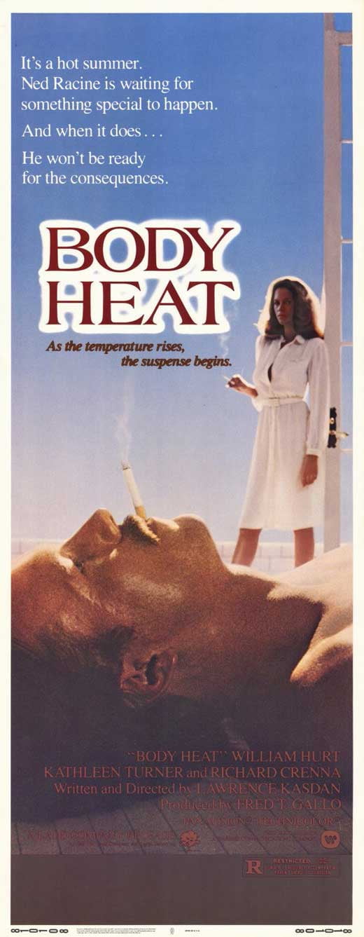 Body Heat movie POSTER (Insert Style A) (14" x 36") (1981)