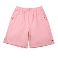 thumbnail image 4 of Comfortable Shorts for Women, Sports Shorts for Women,Women's Casual Shorts Elastic Waist Comfortable Pocket Summer Loose Fit Pure Solid Knee Length, 4 of 8