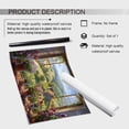 thumbnail image 2 of English Villa Garden Window View Country & Flower Art Natural Wall art Printed window Room Wall Art Large Wall art Living Room Wall Decoration Home decor 11x14 poster Unframed, 2 of 6