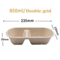 thumbnail image 1 of MesaSe Disposable Paper Meal Box Salad Box Degradable Lunch Box Environmental Food Takeout Packaging Box Hot, 1 of 6