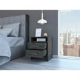 thumbnail image 2 of TUHOME Eter Nightstand Engineered Wood Nightstands in  Gray, 2 of 7