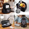 thumbnail image 5 of Yspwyqan Kids Backpack and Lunchbox Set, Rainbow Owl Backpack Set for School Ages 8-15, 600D Lightweight Laptop Bags with Pencil Case for Hiking Daypack, 5 of 7