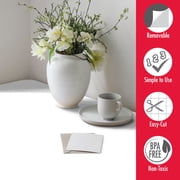 Con-Tact Creative Covering™ Solid Color White Vinyl, 18 in. x 16 ft., Well Suited to Surface Protection and Shelf Organization