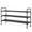 Black, variant on Kitsure 3-Tier Shoe Rack for Closet, Sturdy Shoe Organizer, 27.6" x 11.8" x 22.6", Black