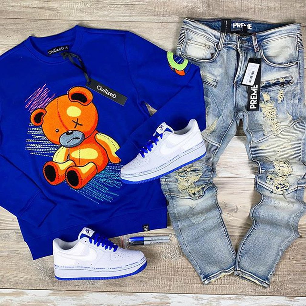 Doodle Cubs Con Jeans Casuales Doodle Cubs Con Jeans Casuales