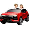 thumbnail image 1 of Licensed Chevrolet Kids Ride-On, 24V 2-Seater SUV with Remote Control & Spring Suspension, 1 of 6