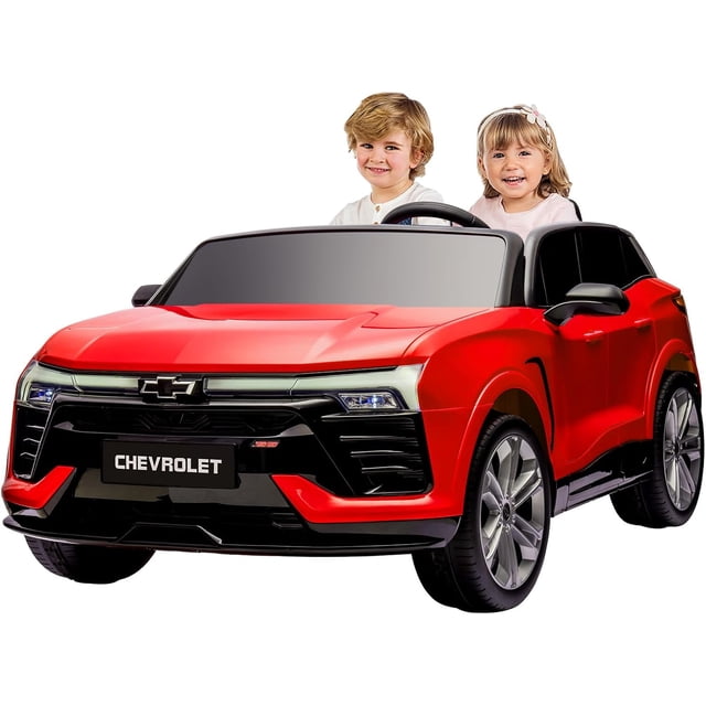 Licensed Chevrolet Kids Ride-On, 24V 2-Seater SUV with Remote Control & Spring Suspension