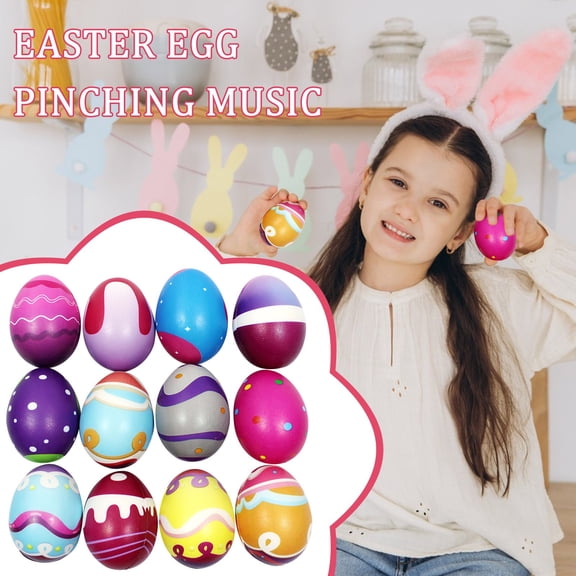 12Pcs Easter Egg Decompression Toys, Easter Decoration And Party Supplies, Easter Basket Filler And Egg Hunting Activity For 14  Teens